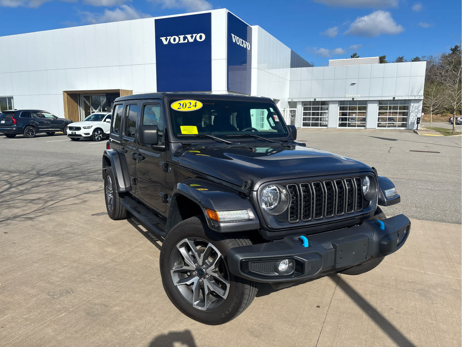 Used 2024 Jeep Wrangler 4xe Sports S 4XE with VIN 1C4RJXN67RW189007 for sale in Plymouth, MA