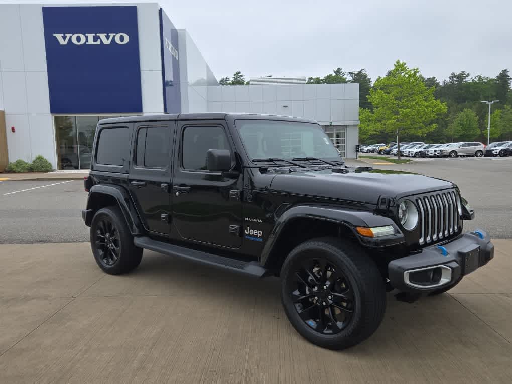 Used 2022 Jeep Wrangler Unlimited Sahara 4XE with VIN 1C4JJXP6XNW170195 for sale in Plymouth, MA