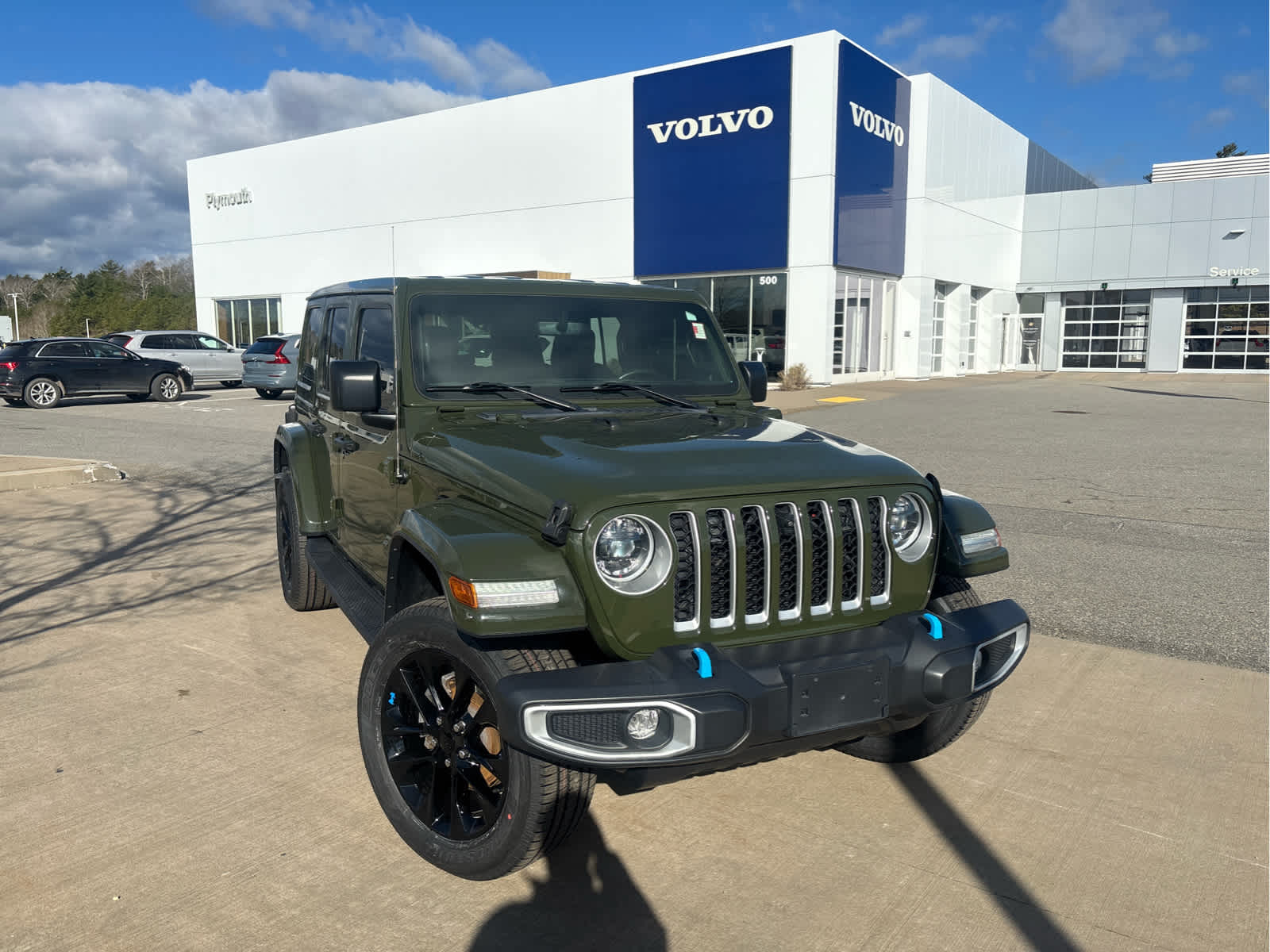 Used 2023 Jeep Wrangler 4xe Sahara 4XE with VIN 1C4JJXP66PW513877 for sale in Plymouth, MA