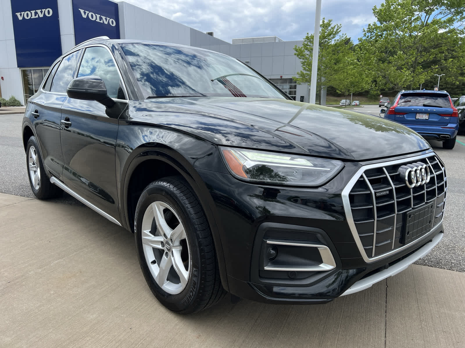 Used 2021 Audi Q5 Premium with VIN WA1AAAFY7M2002157 for sale in Plymouth, MA