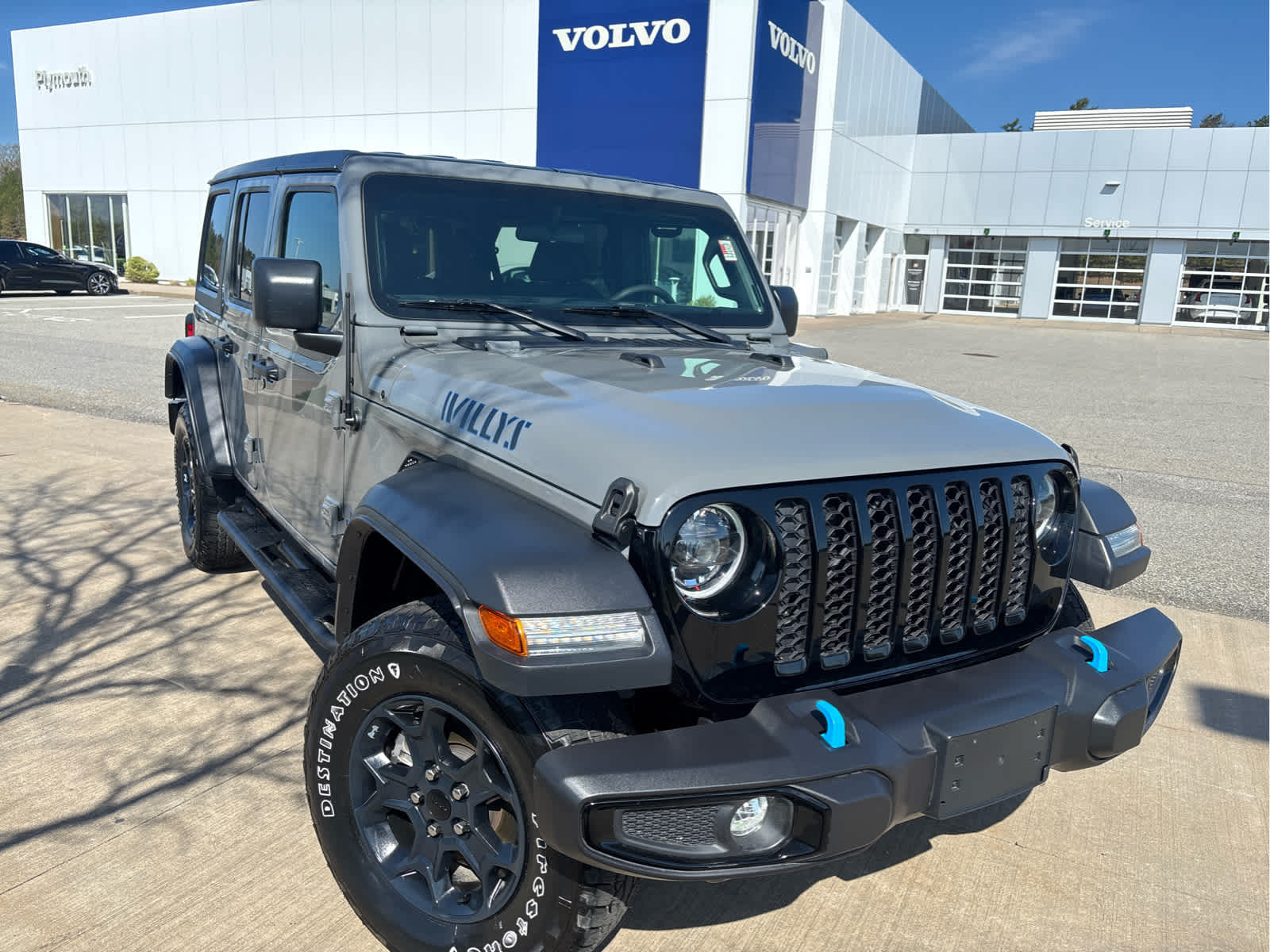 Used 2023 Jeep Wrangler 4xe Willys 4XE with VIN 1C4JJXN68PW691289 for sale in Plymouth, MA