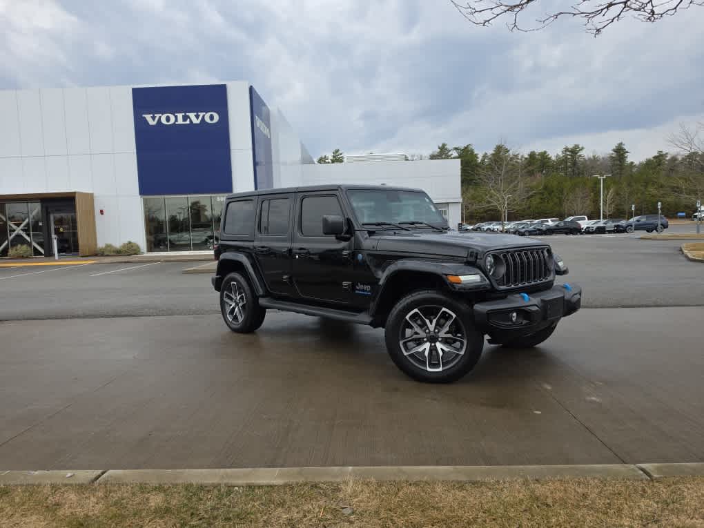Used 2024 Jeep Wrangler 4xe Sports S 4XE with VIN 1C4RJXN60RW116562 for sale in Plymouth, MA
