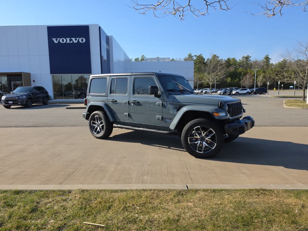 Used 2024 Jeep Wrangler 4xe Sports S 4XE with VIN 1C4RJXN67RW175138 for sale in Plymouth, MA