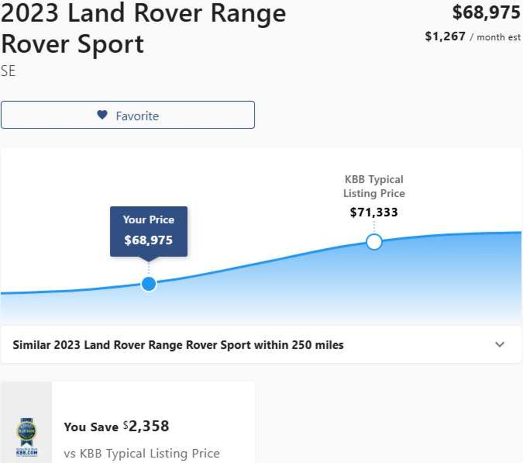 Used 2023 Land Rover Range Rover Sport SE SUV