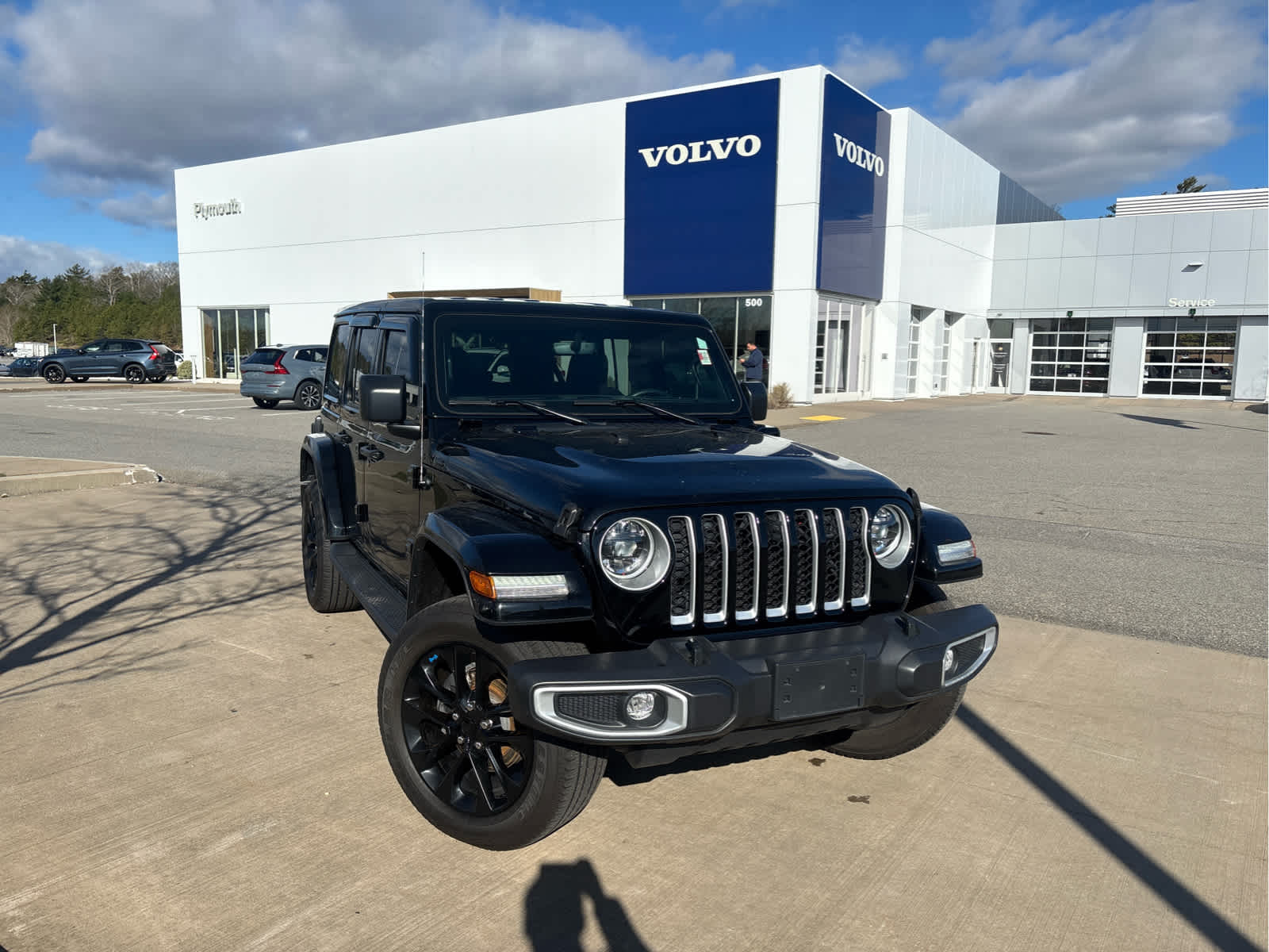 Used 2023 Jeep Wrangler 4xe Sahara 4XE with VIN 1C4JJXP60PW513857 for sale in Plymouth, MA