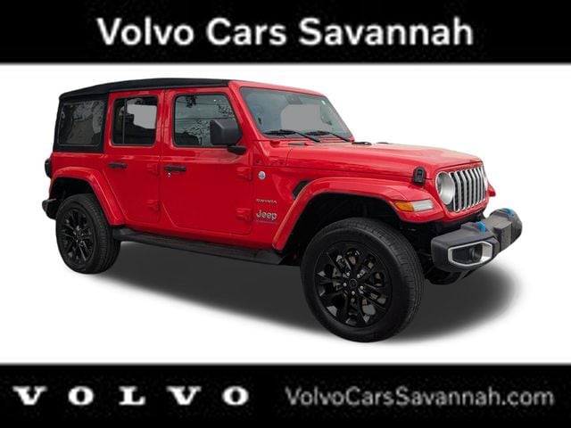 Used 2024 Jeep Wrangler 4xe Sahara 4XE with VIN 1C4RJXP66RW230336 for sale in Savannah, GA