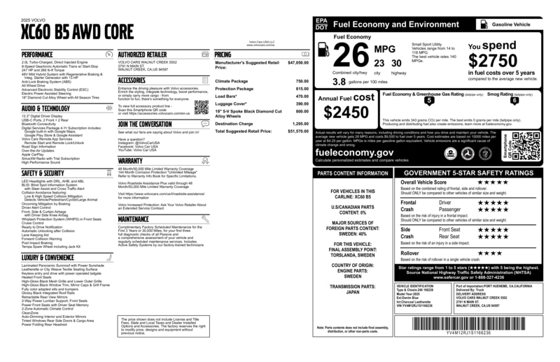 2025 Volvo XC60 Core - Photo 3