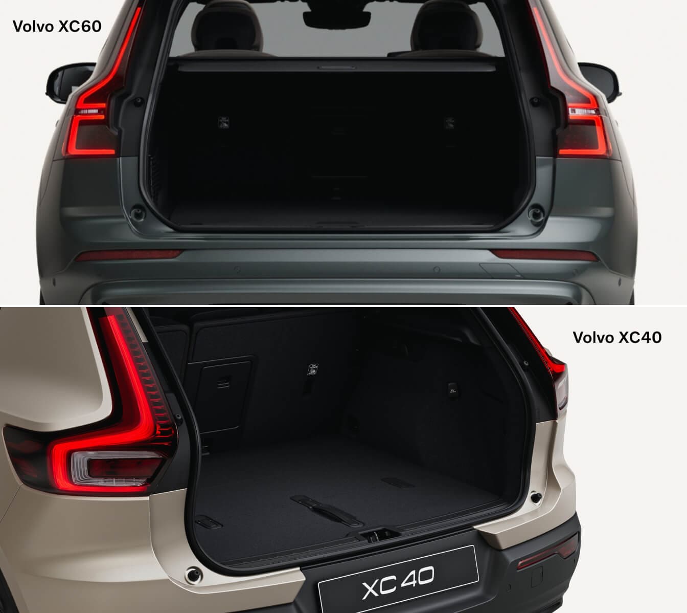 Volvo XC40 vs. Volvo XC60 Cargo Space