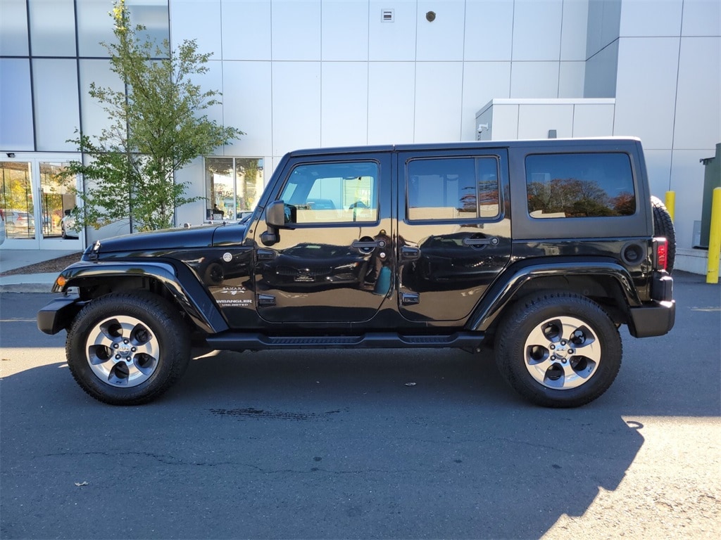 Used 2017 Jeep Wrangler Unlimited Sahara with VIN 1C4BJWEG0HL516738 for sale in Westport, CT