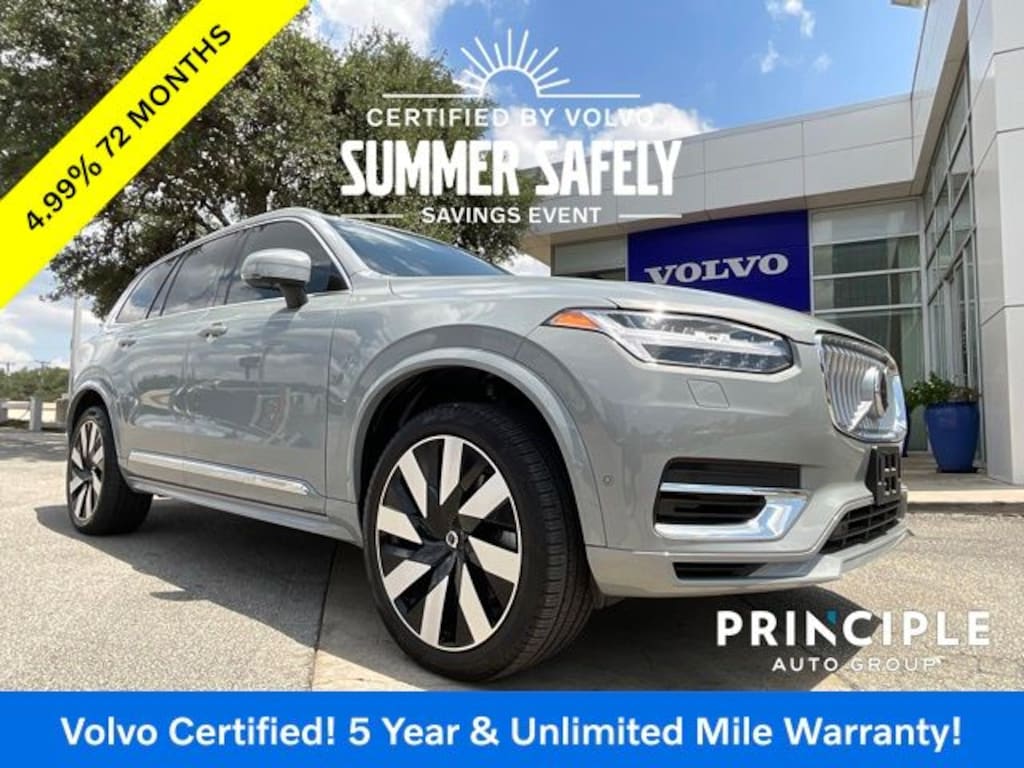 Certified 2024 Volvo XC90 Recharge Plug-In Hybrid T8 Plus Bright Theme 7 Passenger SUV