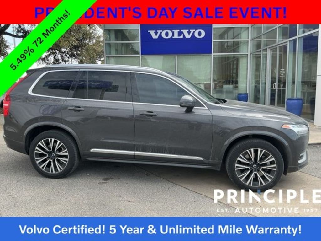 Certified 2023 Volvo XC90 Recharge Plug-In Hybrid T8 Plus Bright Theme 7 Passenger SUV