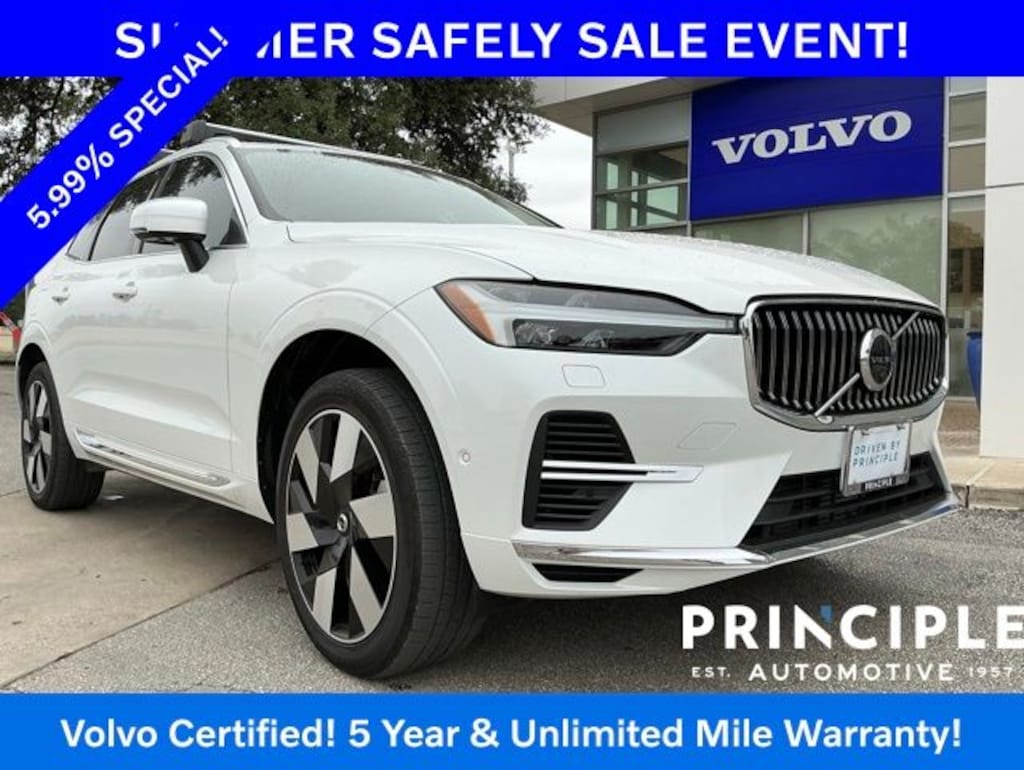 Certified 2023 Volvo XC60 Recharge Plug-In Hybrid T8 Plus Bright Theme SUV