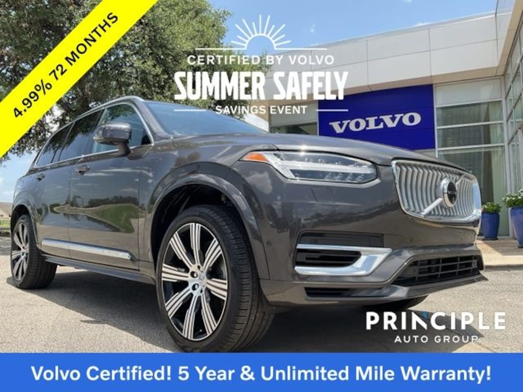 Certified 2024 Volvo XC90 Recharge Plug-In Hybrid T8 Plus Bright Theme 7 Passenger SUV