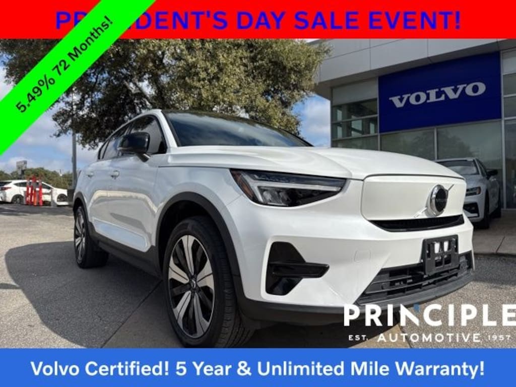 Certified 2023 Volvo C40 Recharge Pure Electric Twin Core SUV