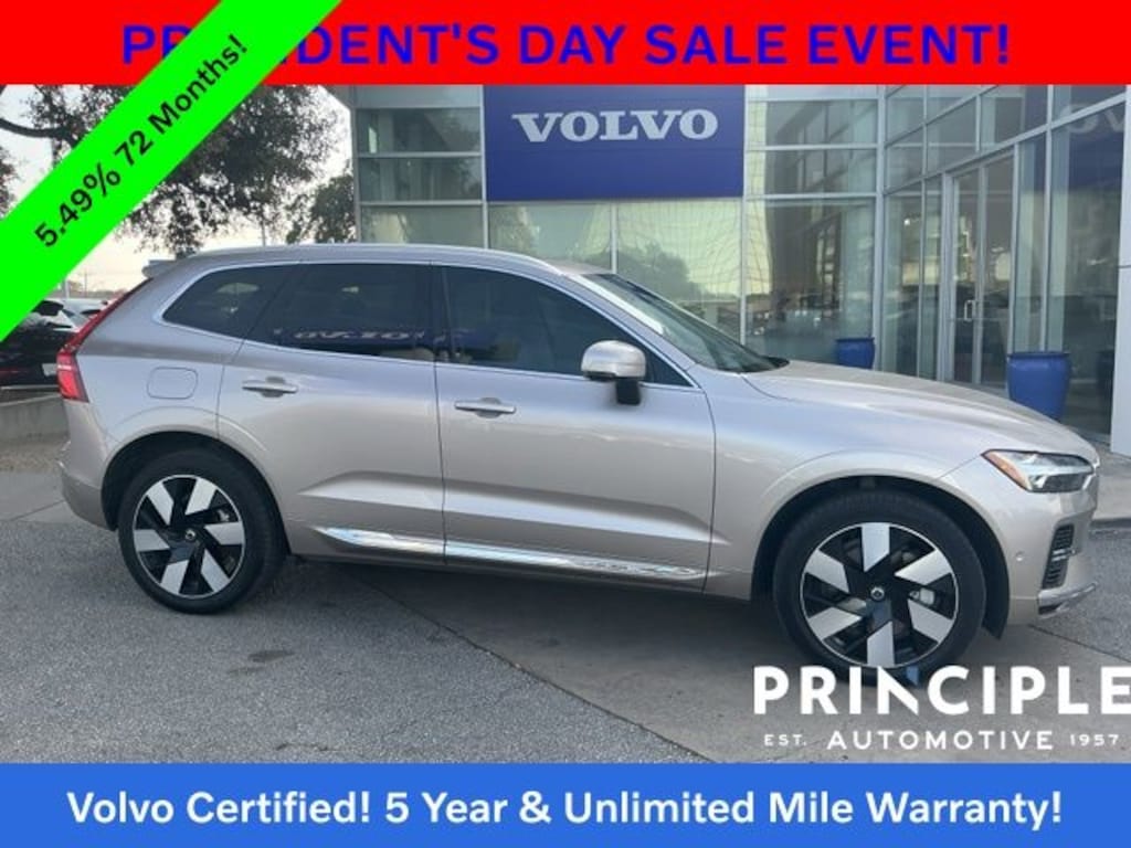 Certified 2023 Volvo XC60 Recharge Plug-In Hybrid T8 Plus Bright Theme SUV