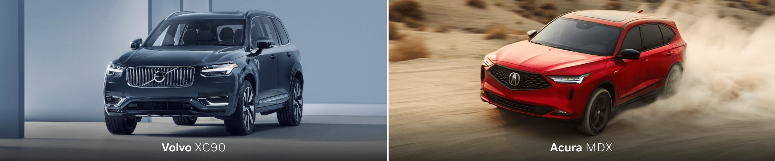 Volvo XC90 vs. Acura MDX Luxury SUV Comparison Showdown