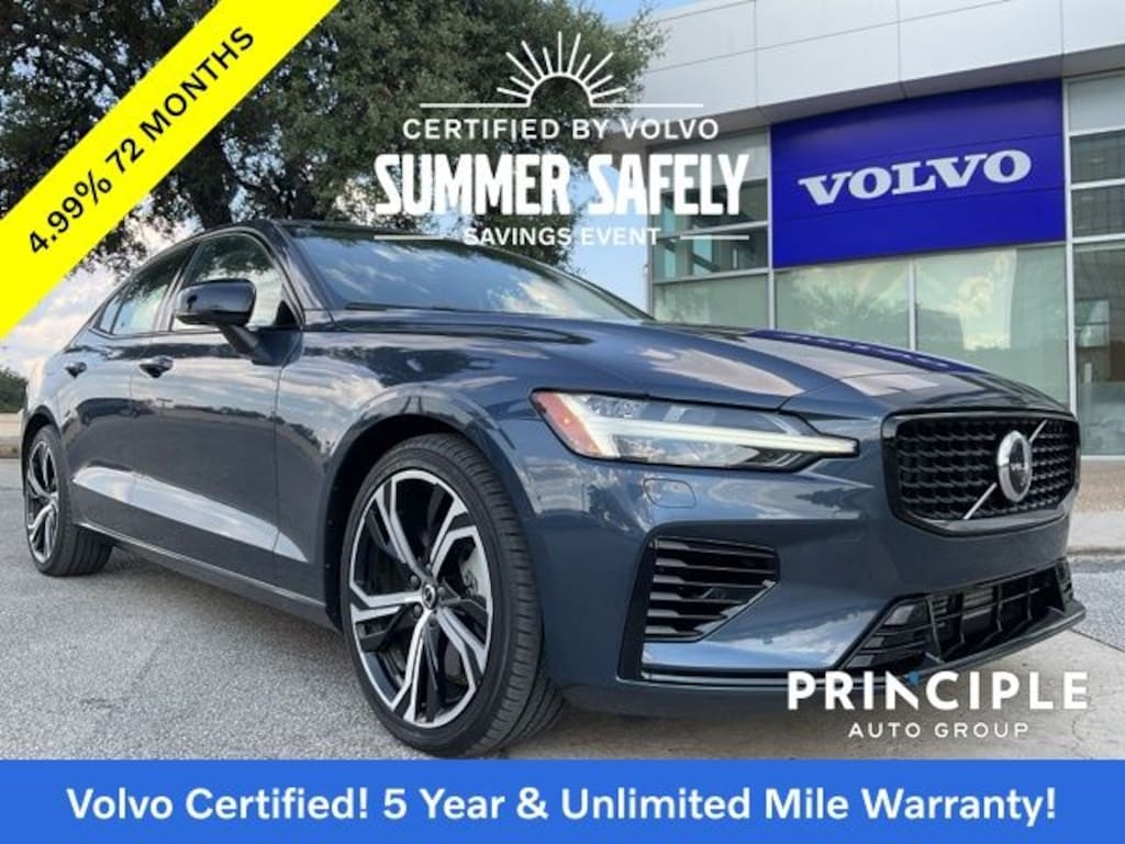 Certified 2023 Volvo S60 Recharge Plug-In Hybrid T8 Plus Dark Theme Sedan