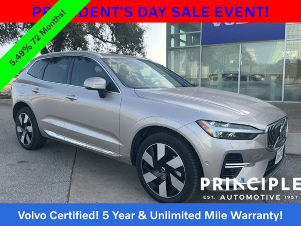 Certified 2023 Volvo XC60 Recharge Plug-In Hybrid T8 Plus Bright Theme SUV