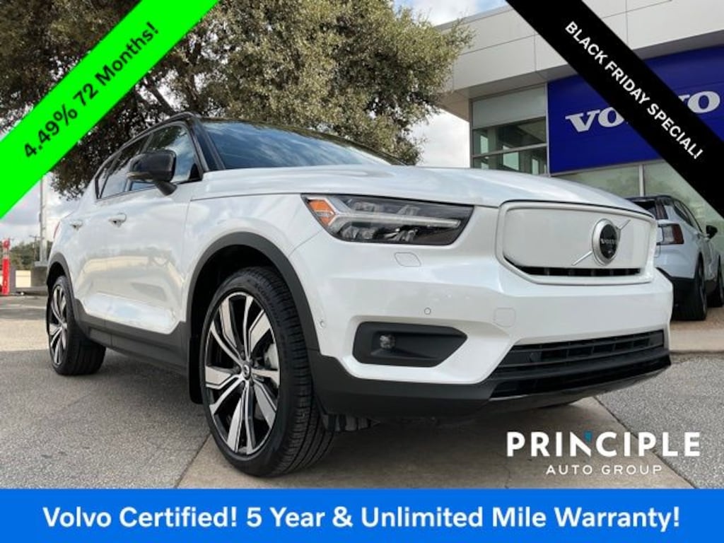 Certified 2022 Volvo XC40 Recharge Pure Electric P8 Plus SUV