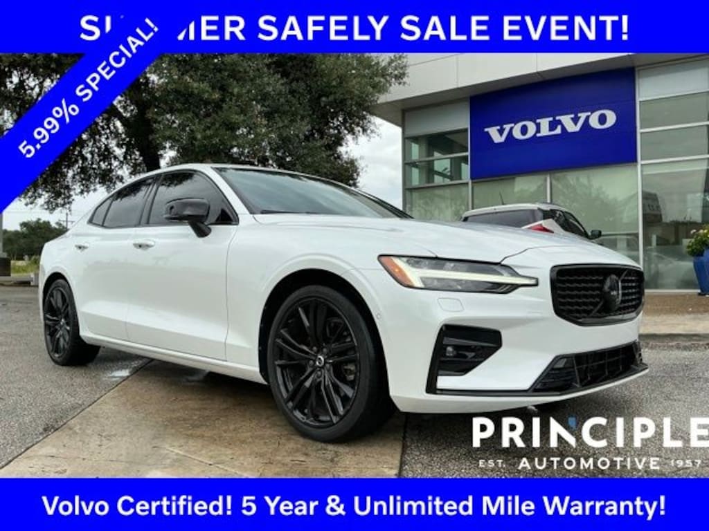 Certified 2024 Volvo S60 B5 Plus Black Edition Sedan