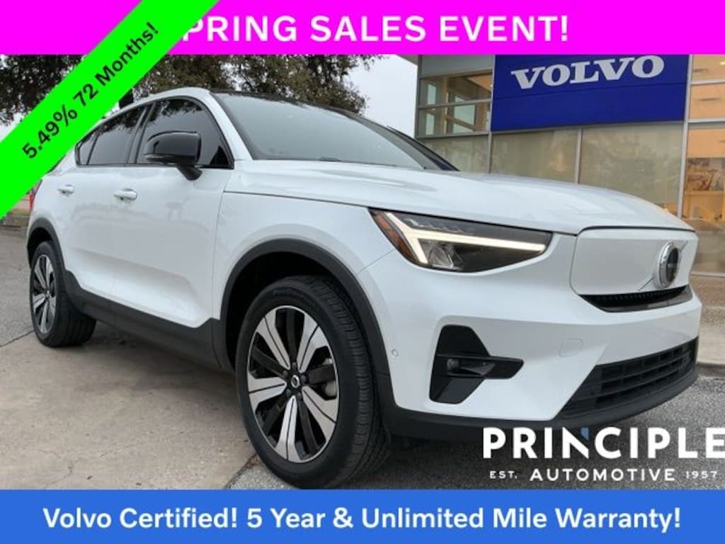 Certified 2023 Volvo C40 Recharge Pure Electric Twin Plus SUV