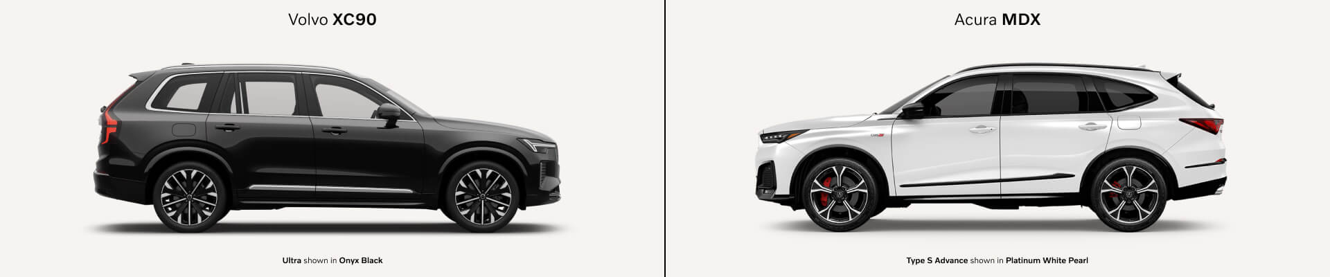 Volvo XC90 vs.Acura MDX Comparison