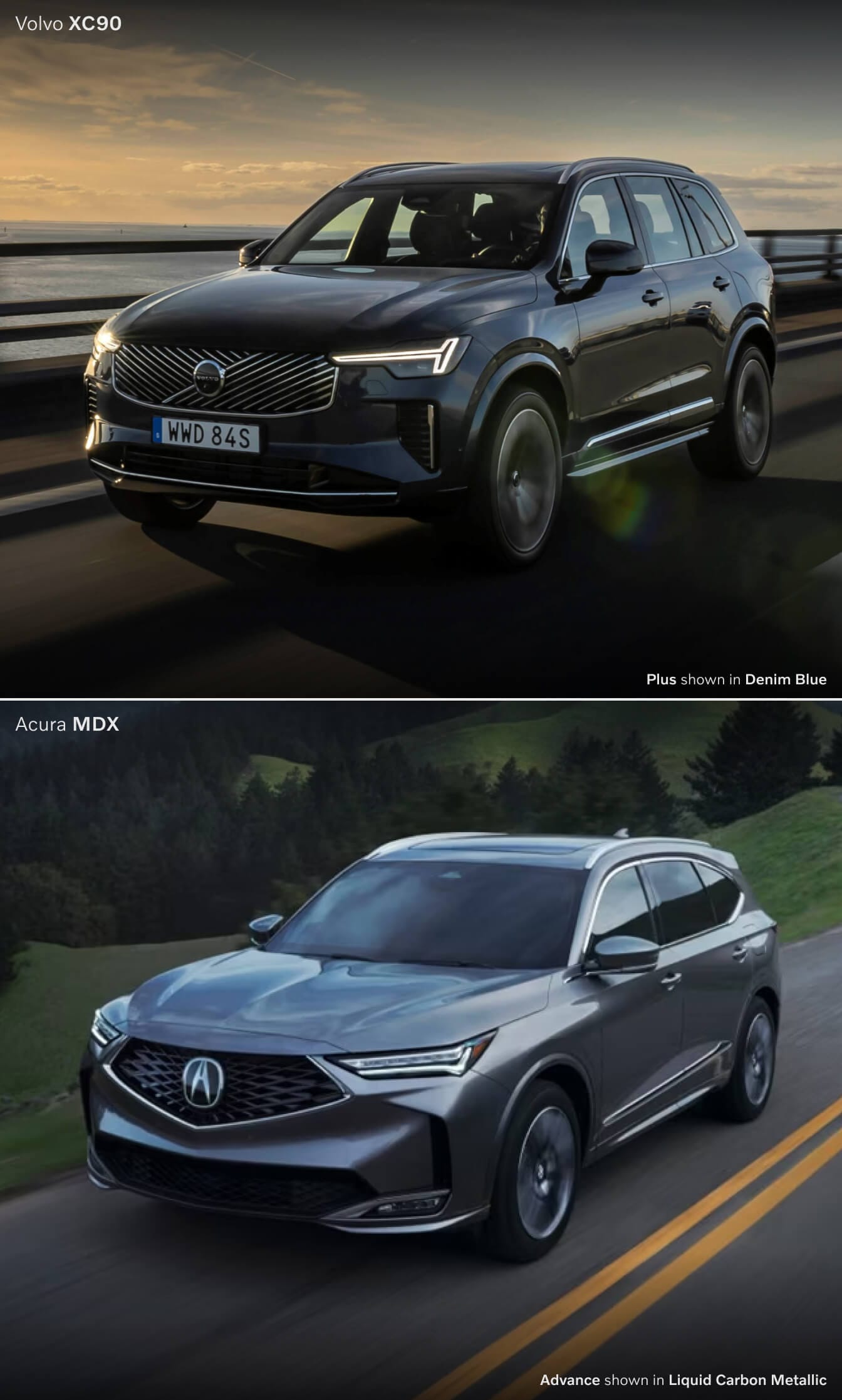 Performance & Specs: Acura MDX vs. Volvo XC90