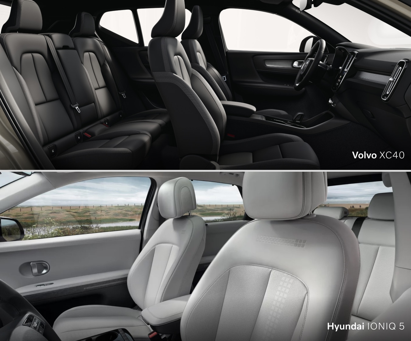 Volvo EX40 vs. Hyundai IONIQ 5 Passenger Capacity & Dimensions