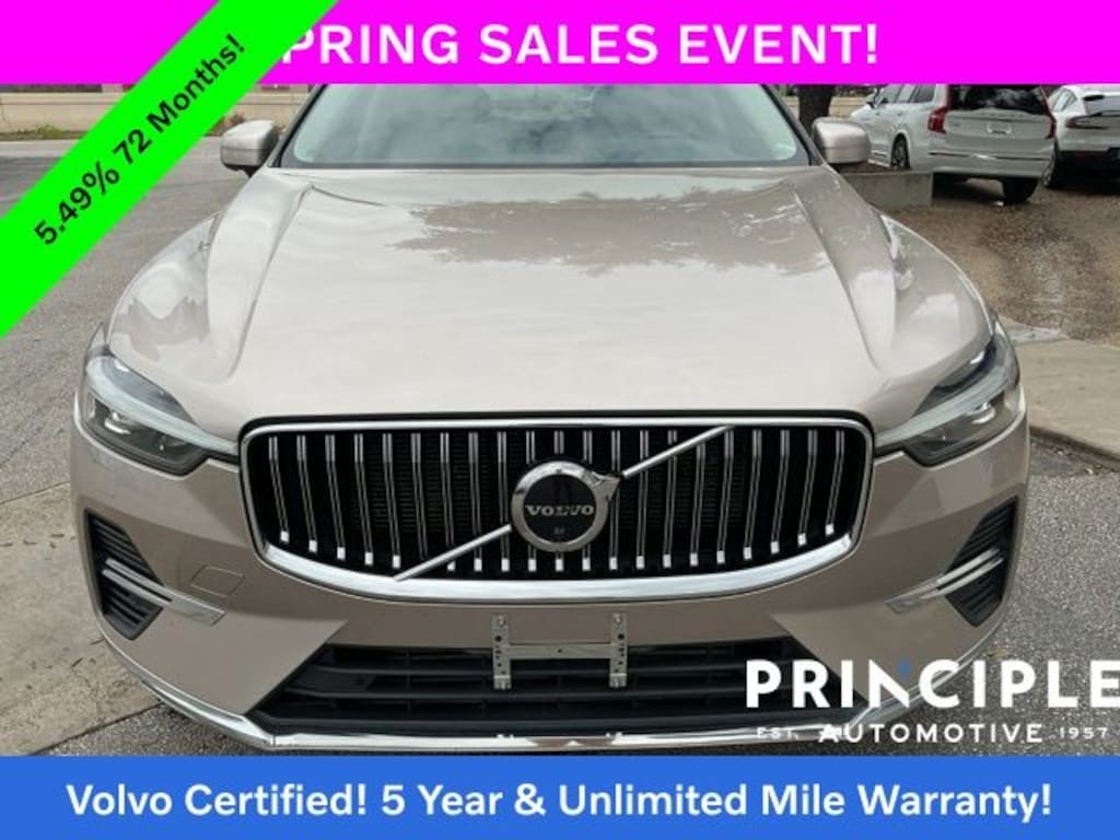 Certified 2023 Volvo XC60 Recharge Plug-In Hybrid T8 Plus Bright Theme SUV