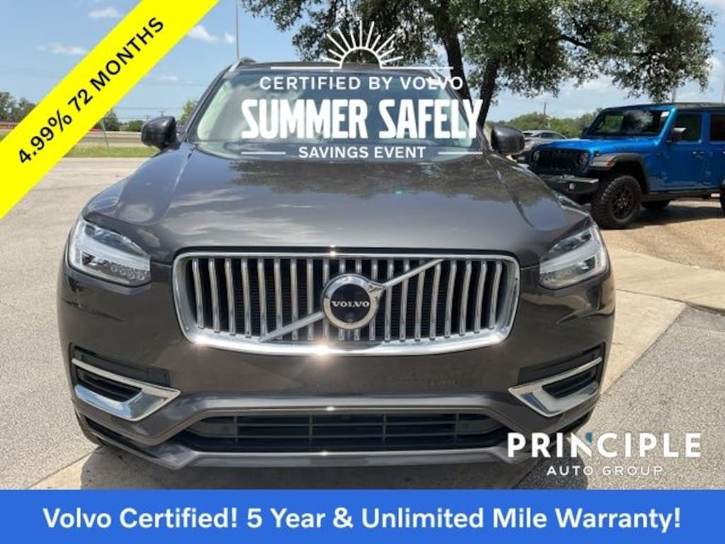 Certified 2024 Volvo XC90 Recharge Plug-In Hybrid T8 Plus Bright Theme 7 Passenger SUV