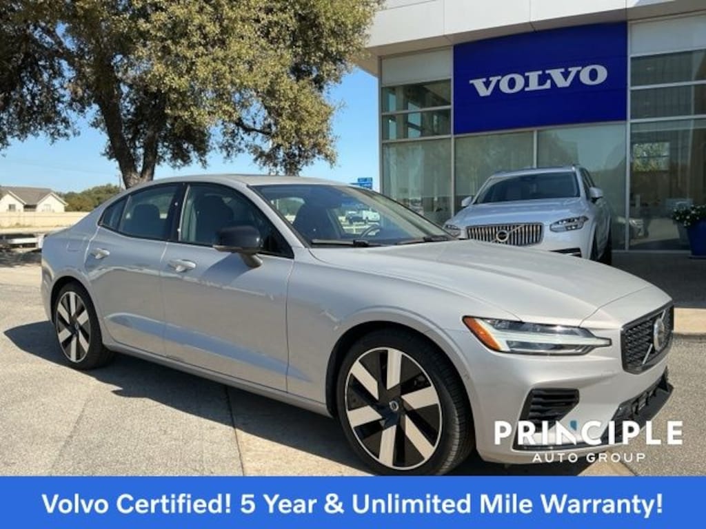 Certified 2024 Volvo S60 Recharge Plug-In Hybrid T8 Plus Dark Theme Sedan
