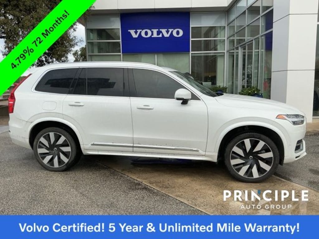 Certified 2024 Volvo XC90 Recharge Plug-In Hybrid T8 Plus Bright Theme 7 Passenger SUV