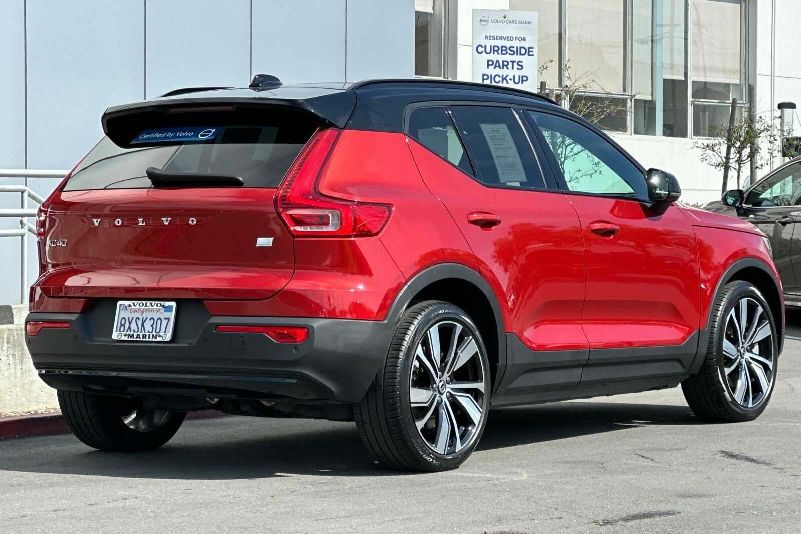 Certified 2021 Volvo XC40 Recharge with VIN YV4ED3UR2M2579567 for sale in San Rafael, CA