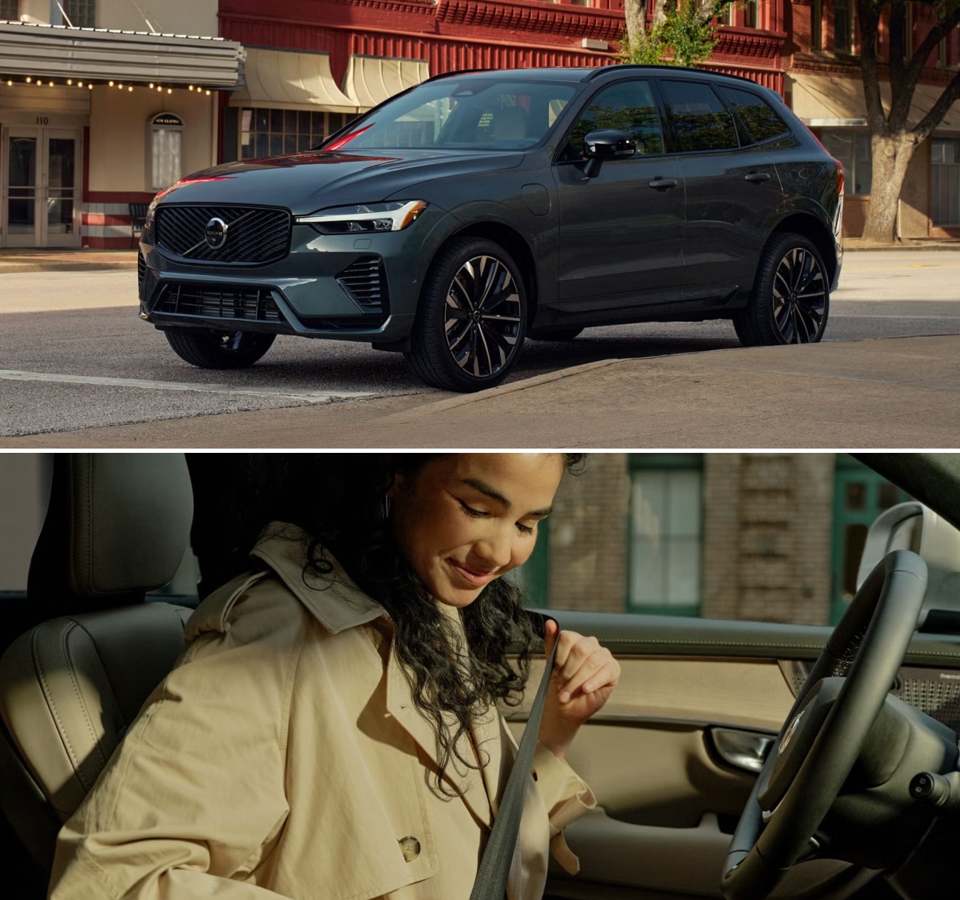 Exterior and interior of a Volvo SUV