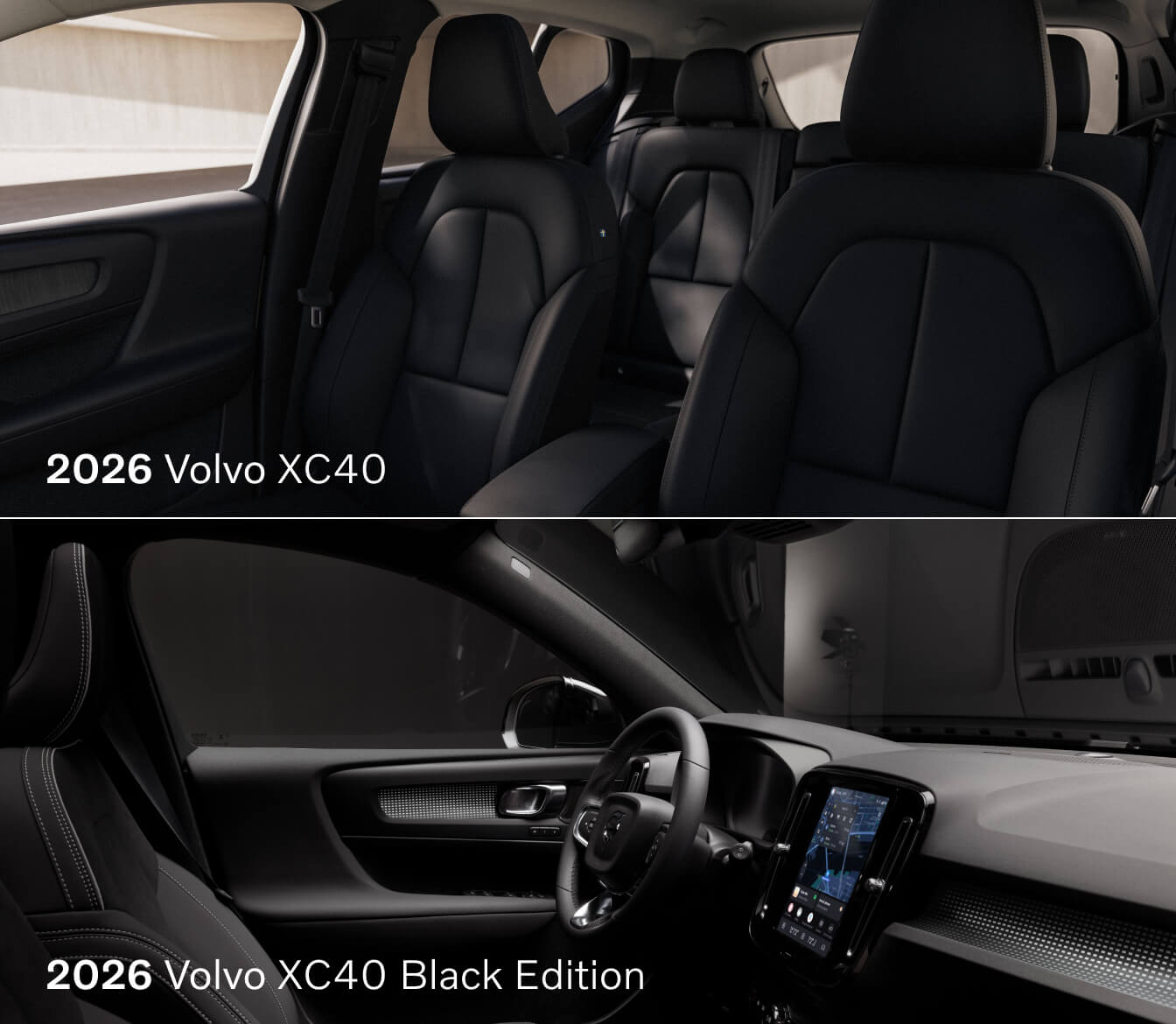 2026 vs. 2025 Volvo XC40 comparison: Tech & Comfort