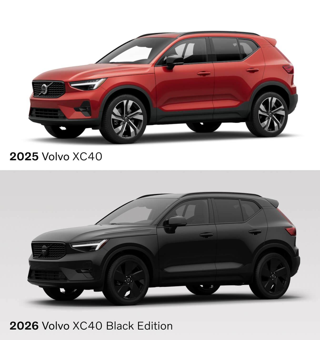 2026 vs. 2025 Volvo XC40 comparison: Trim Levels