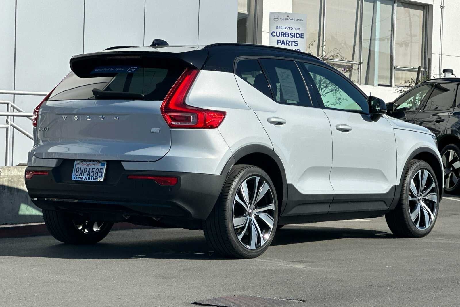 Used 2021 Volvo XC40 Recharge with VIN YV4ED3URXM2582622 for sale in San Rafael, CA