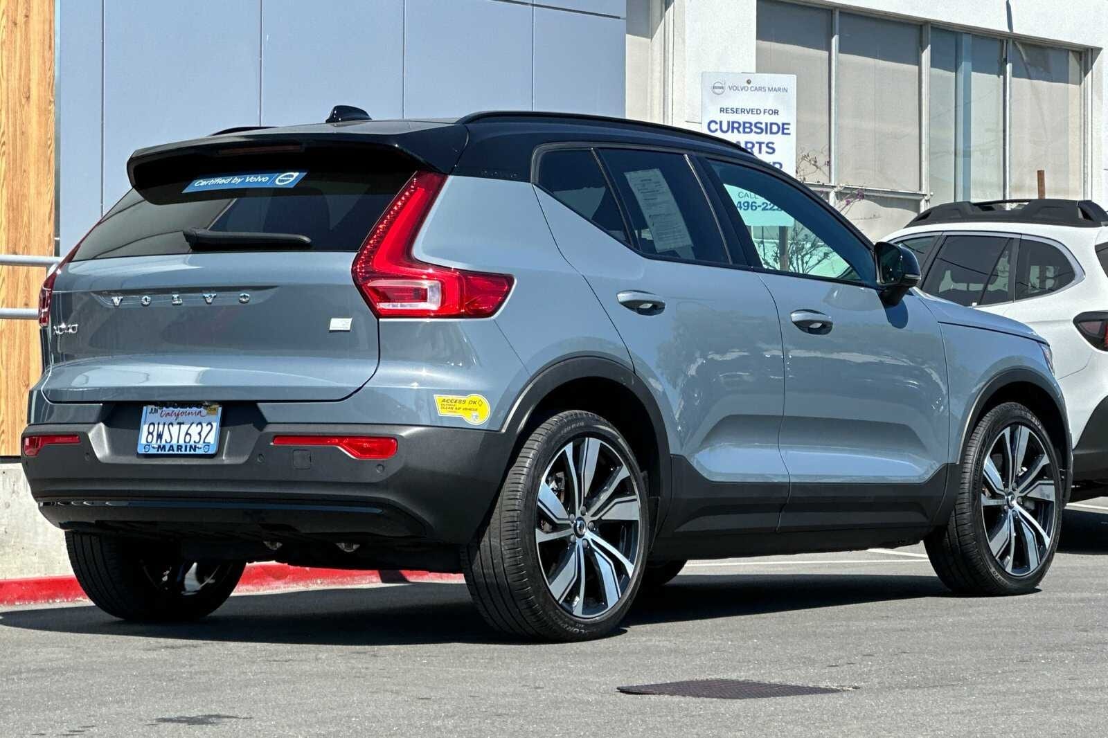 Used 2021 Volvo XC40 Recharge with VIN YV4ED3UR0M2573430 for sale in San Rafael, CA