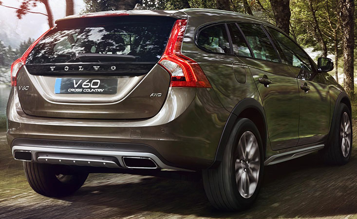 volvo v60 rear view