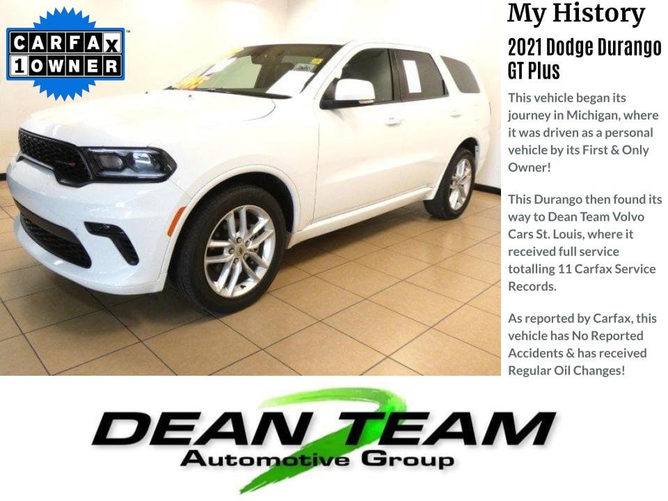 Used 2021 Dodge Durango GT Plus with VIN 1C4RDJDGXMC694838 for sale in Saint Louis, MO