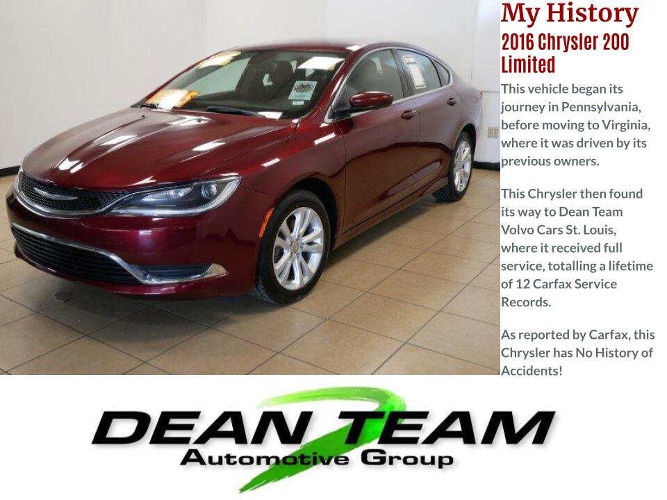 Used 2016 Chrysler 200 Limited with VIN 1C3CCCAB6GN169978 for sale in Saint Louis, MO