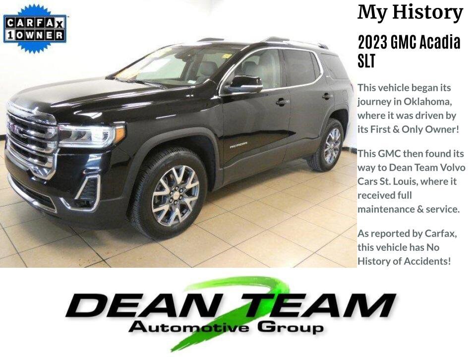 Used 2023 GMC Acadia SLT with VIN 1GKKNUL47PZ156241 for sale in Saint Louis, MO