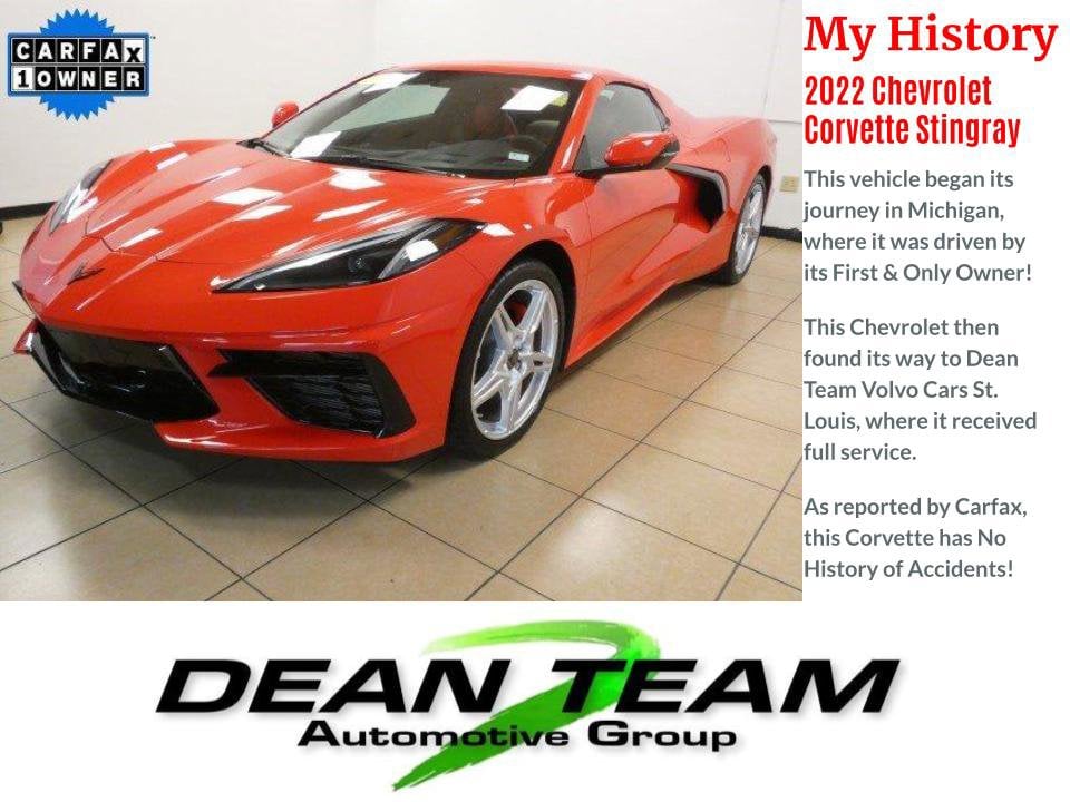 Used 2022 Chevrolet Corvette 3LT with VIN 1G1YC3D40N5105245 for sale in Saint Louis, MO