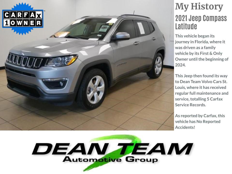 Used 2021 Jeep Compass Latitude with VIN 3C4NJCBB7MT508302 for sale in Saint Louis, MO