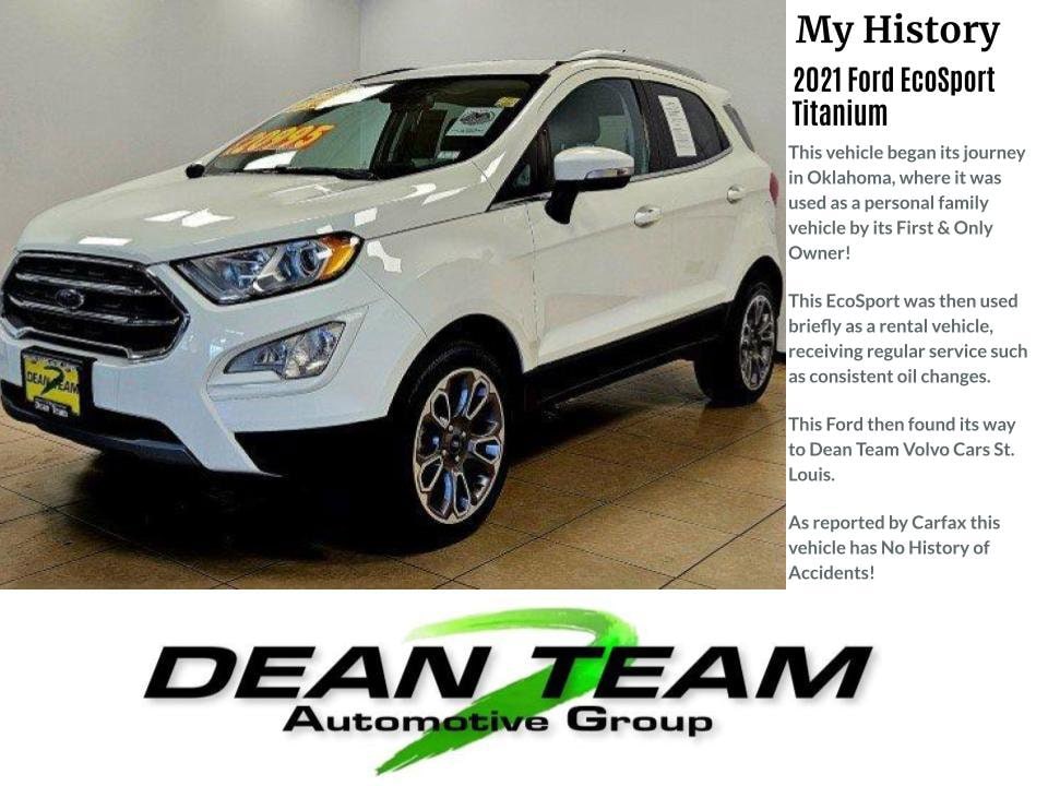 Used 2021 Ford EcoSport Titanium with VIN MAJ6S3KL0MC402866 for sale in Saint Louis, MO