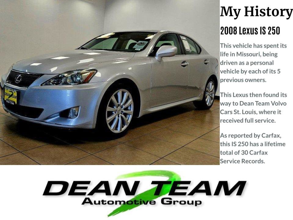 Used 2008 Lexus IS 250 with VIN JTHCK262X85021723 for sale in Saint Louis, MO