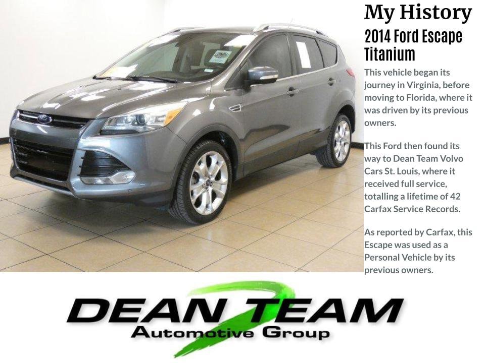 Used 2014 Ford Escape Titanium with VIN 1FMCU9JX1EUB56576 for sale in Saint Louis, MO