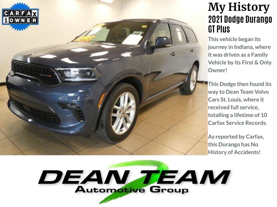 Used 2021 Dodge Durango GT Plus with VIN 1C4RDJDG3MC540424 for sale in Saint Louis, MO