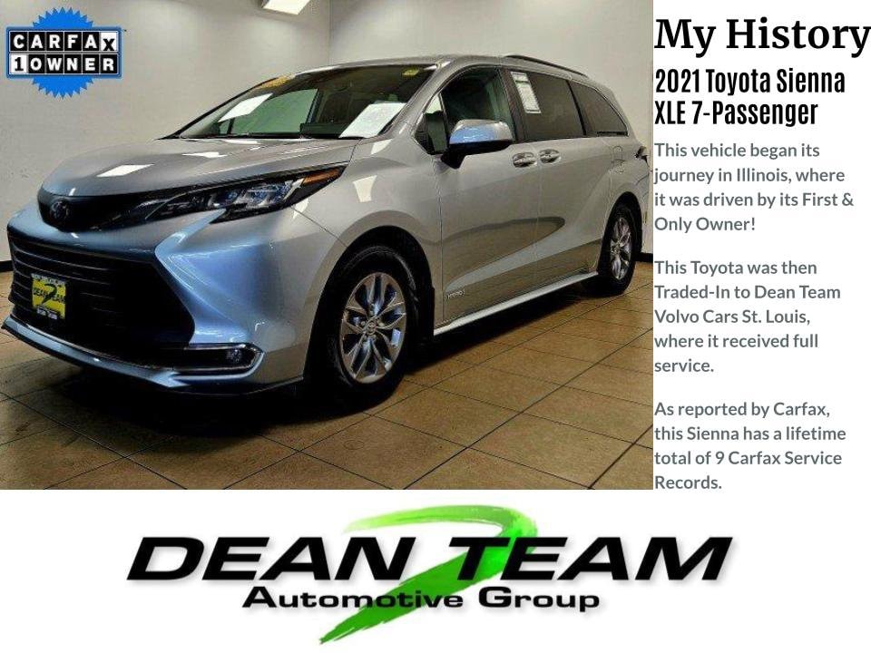 Used 2021 Toyota Sienna XLE with VIN 5TDYSKFC0MS038146 for sale in Saint Louis, MO