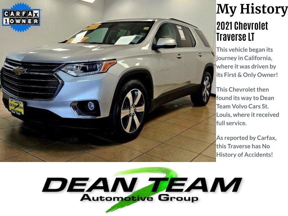 Used 2021 Chevrolet Traverse 3LT with VIN 1GNEVHKW3MJ167676 for sale in Saint Louis, MO